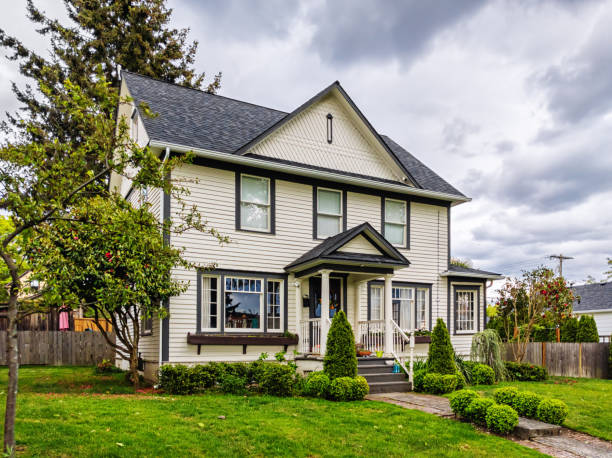 istock White American Colonial Style House Exterior 1224490808