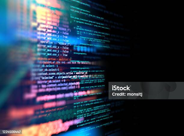 Programming Code Abstract Technology Background Of Software Developer ...