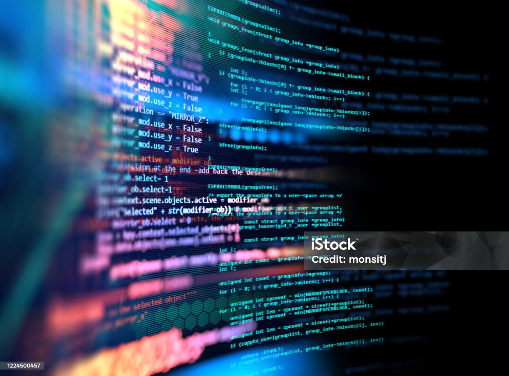 Programming Code Abstract Technology Background Of Software Developer ...