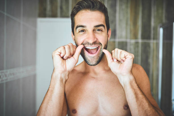 istock I'm flossing my way to a healthy and clean smile 1224501986