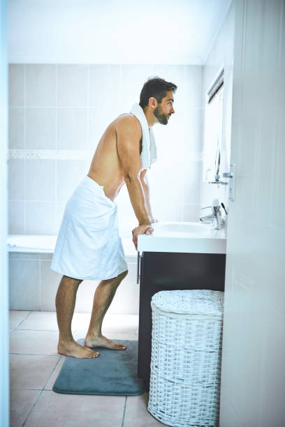 istock Face the man in the mirror 1224502002