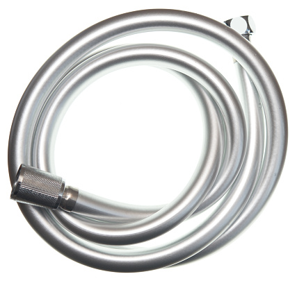 Shower hose isolated on white background