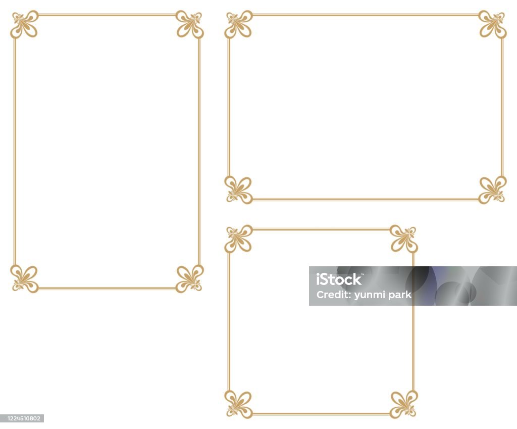 A Frame Design Paper Decorative Framea Frame That Gave A Change In Size To The Same ...
