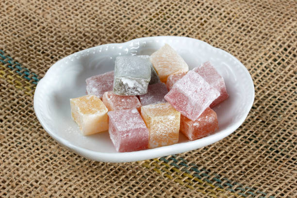 istock colorful Turkish delights in the plate 1224514815