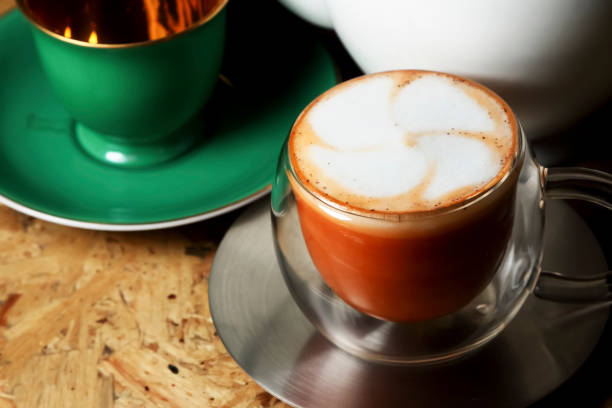 istock Hot coffee mocha in white cup. 1224514870