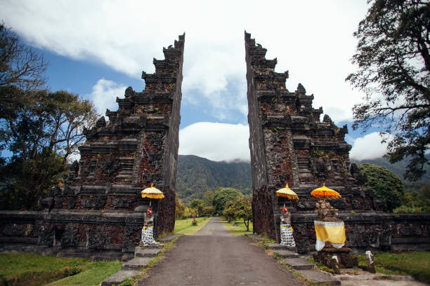 istock Traditional Balinese gate Candi Bentar, Bedugul in Bali, Indonesia 1224521191