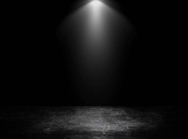 istock Concrete floor grunge texture background with spotlight. 1224521886