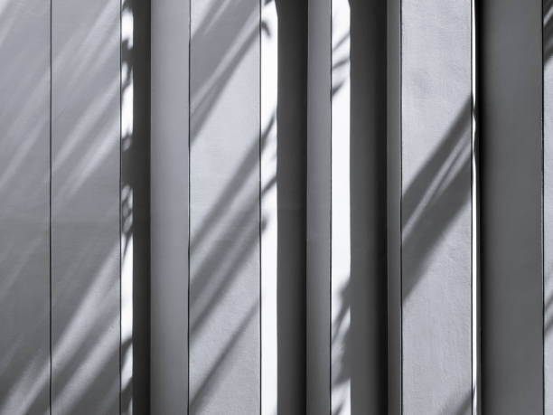 istock Architecture details shade shadow on white wall modern building 1224523155