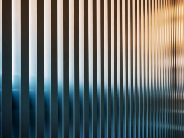 istock Steel pattern Metal wall in modern building 1224523158