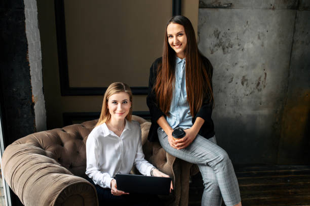 istock Two young female colleagues at the office 1224527418