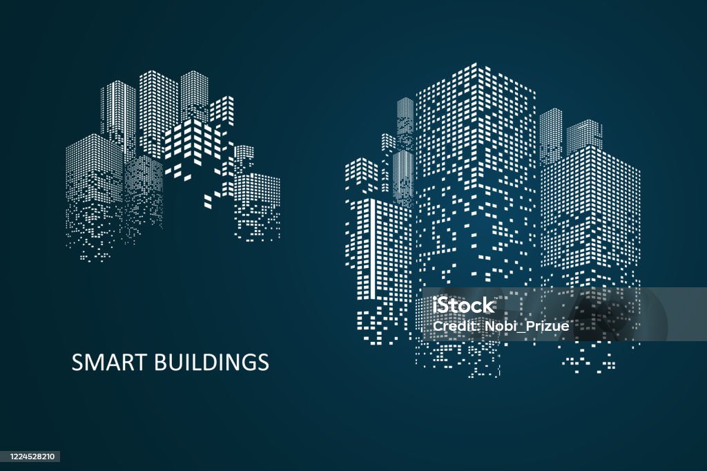 Building Smart Design Graphs Smart Building Concept Design Stock Illustration - Download Image Now ...