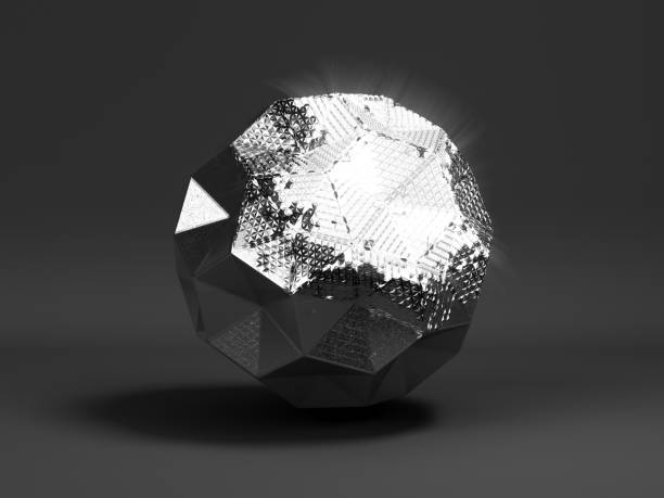 istock futuristic background geometric figure with a luminous area on the surface 3d render 1224528225