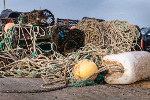 istock Fishing locker at Howth harbor near Dublin, Ireland 1224534256