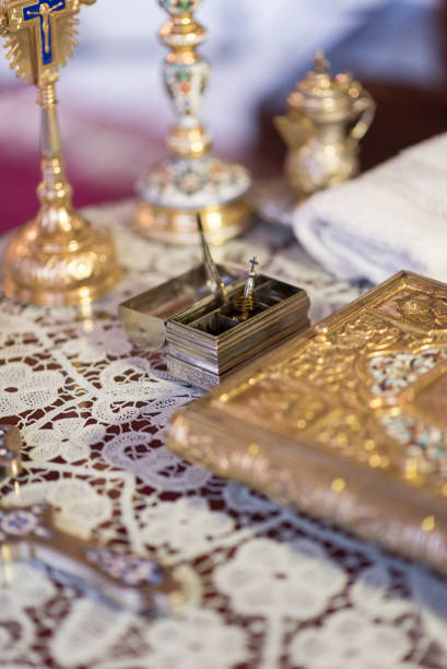 istock Different objects inside of a church,  at wedding time,  romanian style 1224536265