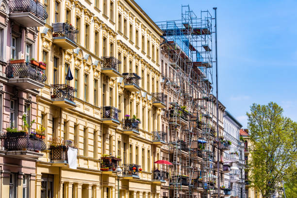 istock Apartments in Berlin-Kreuzberg with construction site 1224537737