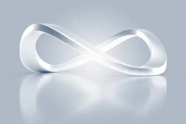 Digitally generated image of the infinity sign