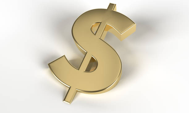 istock golden Dollar sign (clipping path) 1224538298