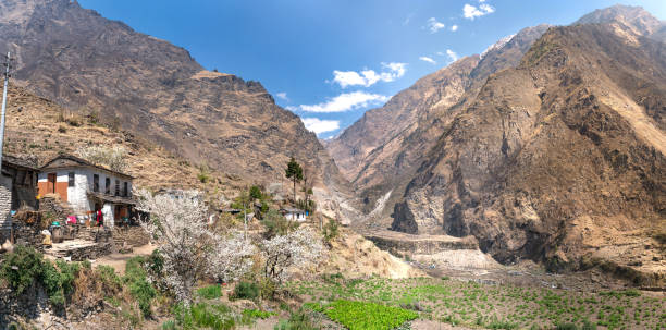 The view on Annapurna trek in Nepal