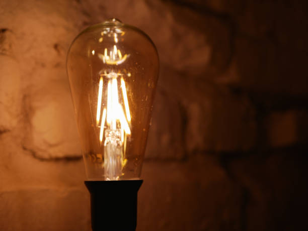 istock decorative incandescent lamps. large view in a dark room 1224538470