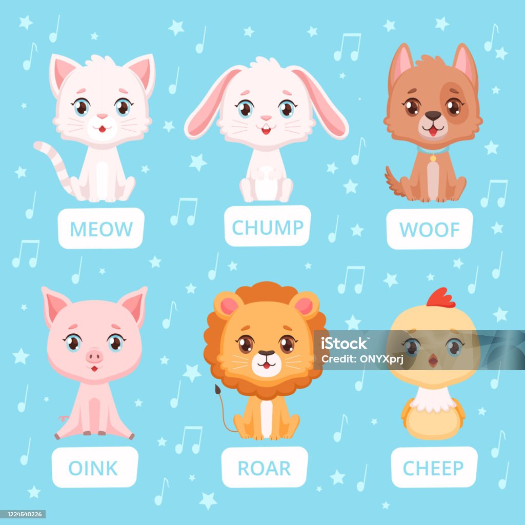 Animals Sounds Zoo Characters Communication Animals Talking Words Vector Cartoon Illustrations Stock Illustration - Download Image Now - iStock Animals Sounds Zoo Characters Communication Animals Talking Words Vector Cartoon Illustrations Stock Illustration - Download Image Now - iStock