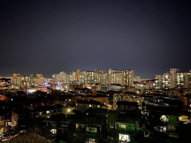istock Neighborhood night view 1224541554