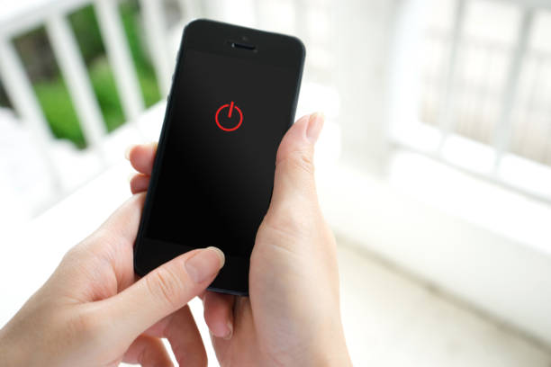 istock Woman hand using smartphone to switch off or shut down online and social connection. 1224543927