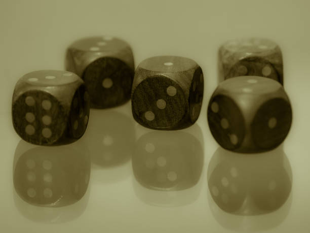 Dice game Dice game, there is a poker mode that is played with dice. ganar stock pictures, royalty-free photos & images