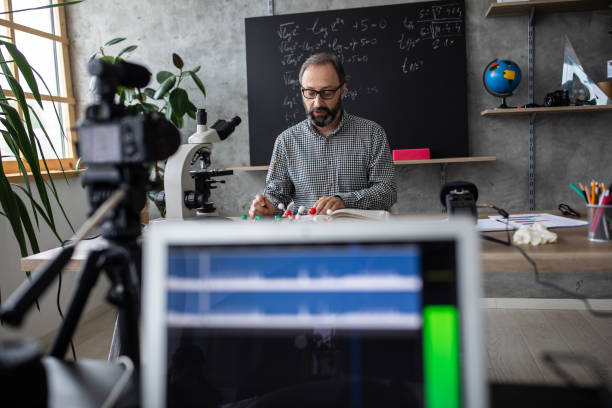 istock Online teacher preparing students for educational exam 1224552989