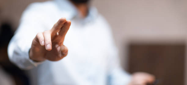 istock business man touching in screen 1224554731