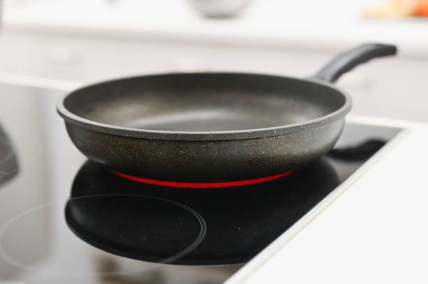istock the pan is on the included electric stove 1224556559