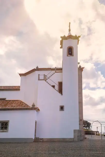 Side view of Nossa Senhora da Graça Chapel in Porto Santo island
