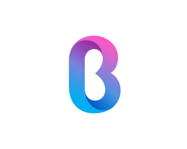 Letter B icon Letter B icon letter b illustrations stock illustrations