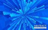istock POLYGON BLAST BLUE RAYS VECTOR ABSTRACT BACKGROUND 1224565256
