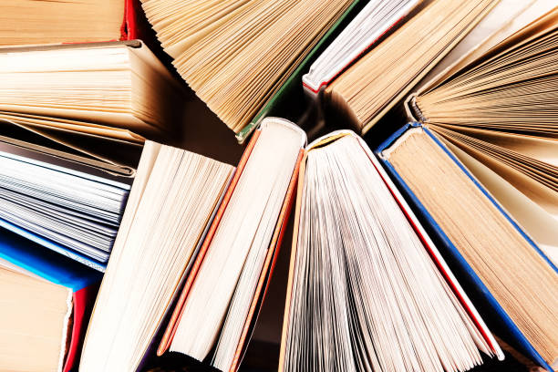 istock Texture from many old books. Top view. Library, education, back to school. 1224574877