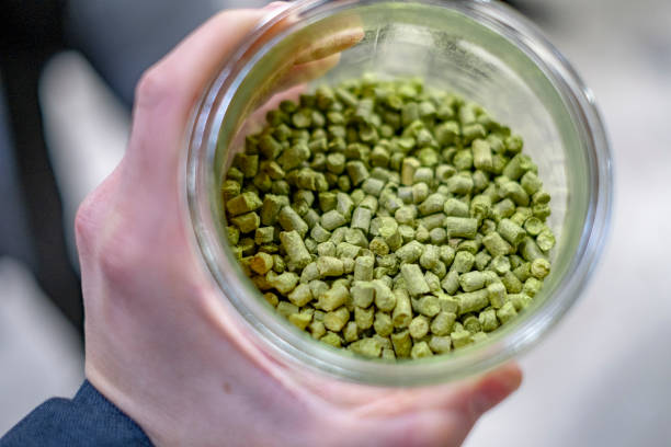 istock Jar full of hops pellets 1224577305