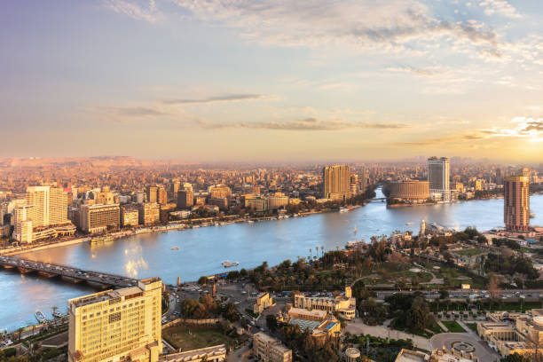 istock The Nile view in Cairo from the TV Tower, Egypt 1224579168