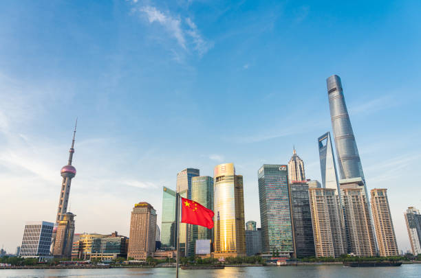 szanghaj pudong lujiazui skyline - huangpu district zdjęcia i obrazy z banku zdjęć