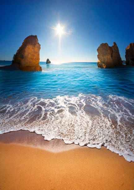 istock Beach in Portimao, Portugal. 1224581654