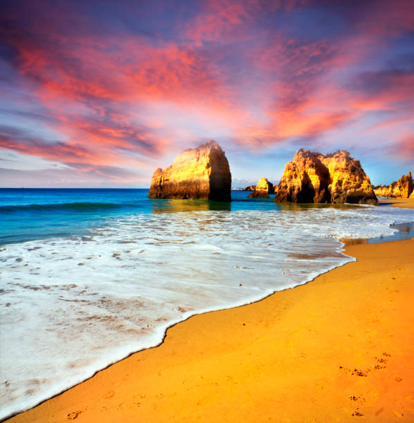istock Beach in Portimao, Portugal. 1224583048