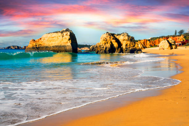 istock Beach in Portimao, Portugal. 1224583896