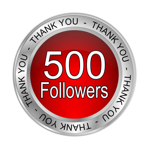 istock 500 Followers Thank you - 3D illustration 1224591162