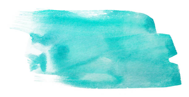 istock light blue aquamarine watercolor stain 1224592861