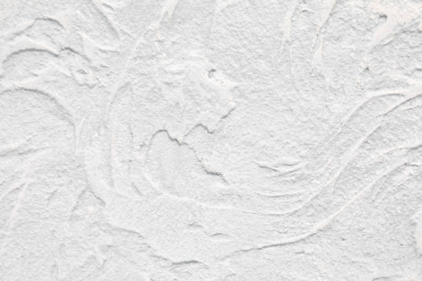 textur der weißen betonwand mit glasur-finish. luxus-hintergrund für design auf einem gebäude thema, dekor thema. kopieren sie den speicherplatz. - zuckerguß stock-fotos und bilder