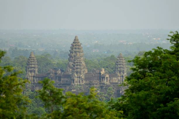 istock Aerial view towards famous Angkor Wat, Cambodia 1224598650