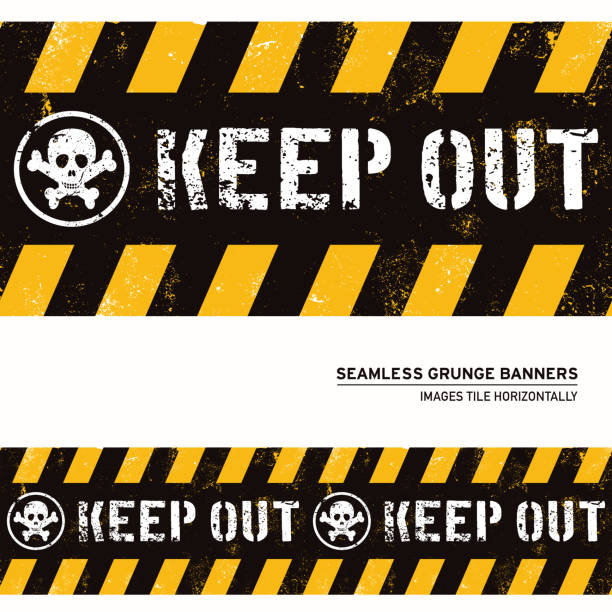 Keep Out Sign Color 180+ Danger Sign Textured Keep Out Sign Stock Photos, Pictures ...