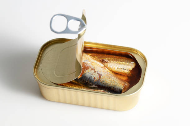 istock Open tin of Sardines 1224599250