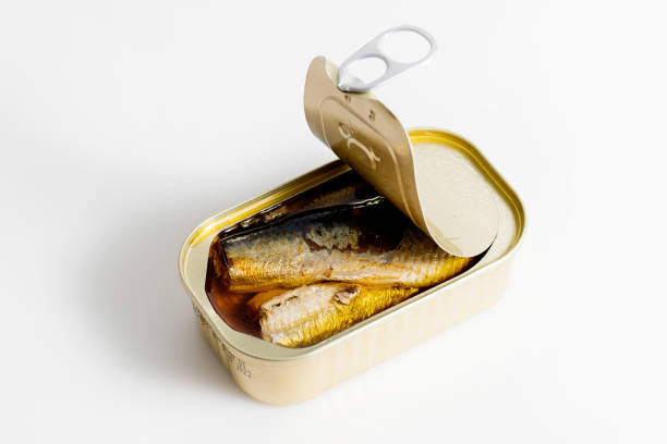 Open tin of Sardines