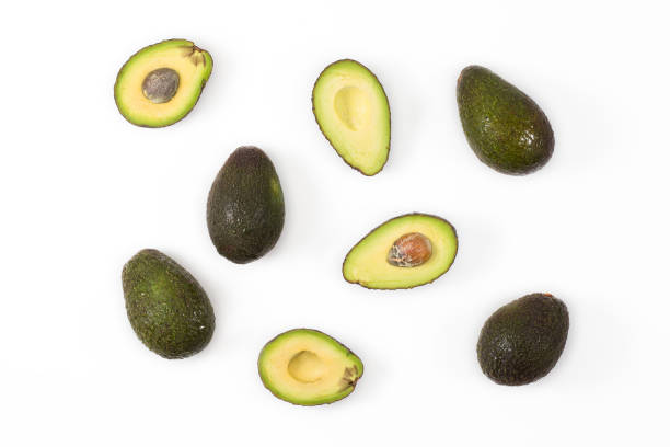 istock Close-Up Of Avocado Against White Background 1224600039