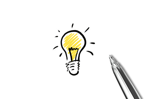 New creative idea light bulb