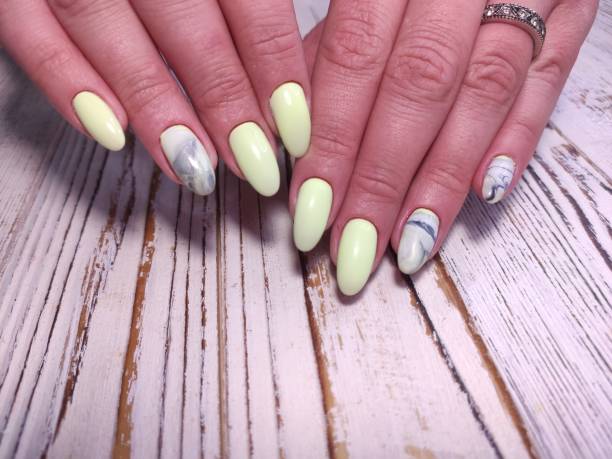 istock Amazing natural nails. Women's hands with clean manicure 1224609918